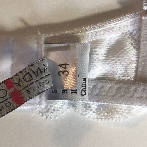 NWT size 34C Yandy collection, white lace underwire bra - Picture 5 of 7
